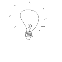 light bulb moment drawing by junif in Artbitrator