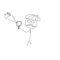 detective solving crime drawing by junif in Artbitrator