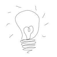 light bulb moment drawing by junif in Artbitrator