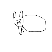 sleeping cat drawing by _owi in Artbitrator