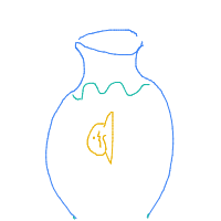 fish in bowl drawing by mirc in Artbitrator