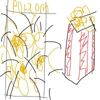 popcorn popping drawing by mirc in Artbitrator