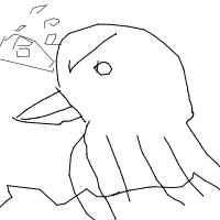 angry duck drawing by guest-y4y0pmdq1 in Artbitrator