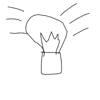 light bulb moment drawing by emma_c in Artbitrator