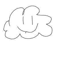 cloud with face drawing by emma_c in Artbitrator