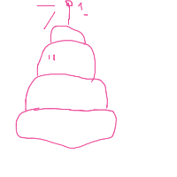 birthday cake drawing by aaa111 in Artbitrator