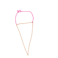 ice cream cone drawing by aaa111 in Artbitrator