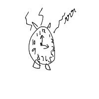 alarm clock ringing drawing by riri in Artbitrator