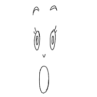 surprised face drawing by itisme in Artbitrator