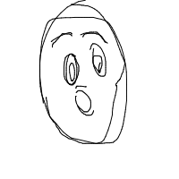 surprised face drawing by moon1 in Artbitrator