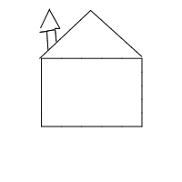 house with chimney drawing by create in Artbitrator