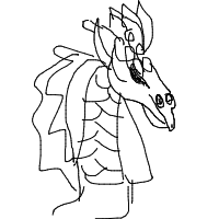 dragon in therapy drawing by moon1 in Artbitrator