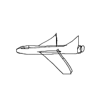 jet plane drawing by Jacob in Artbitrator