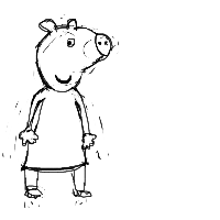 peppa pig drawing by Jacob in Artbitrator