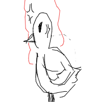 angry duck drawing by anneriy in Artbitrator