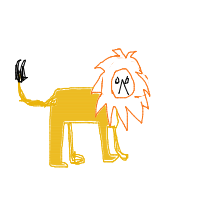 proud lion drawing by uch111 in Artbitrator