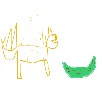 cat vs cucumber drawing by uch111 in Artbitrator
