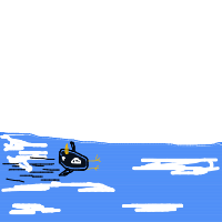penguin sliding drawing by uch111 in Artbitrator
