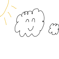 cloud with face drawing by dutifuldrawer in Artbitrator