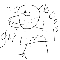 angry duck drawing by annechien5de3piza in Artbitrator