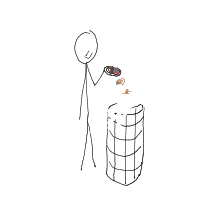 throwing food drawing by hayami in Artbitrator