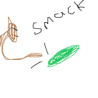 cat vs cucumber drawing by larnlea22 in Artbitrator