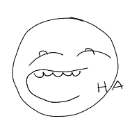 laughing drawing by slipperyeel in Artbitrator