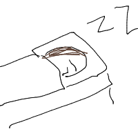 sleeping drawing by larnlea22 in Artbitrator