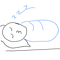 sleeping drawing by slipperyeel in Artbitrator