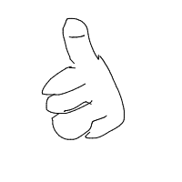 thumbs up drawing by larnlea22 in Artbitrator