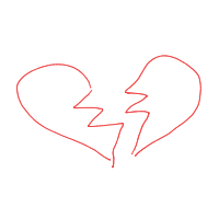 broken heart drawing by slipperyeel in Artbitrator