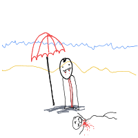 vampire at beach drawing by slipperyeel in Artbitrator