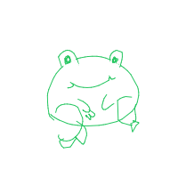 happy frog drawing by minimin in Artbitrator