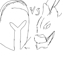 knight vs dragon drawing by brichu in Artbitrator