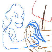 kraken attacking ship drawing by brichu in Artbitrator