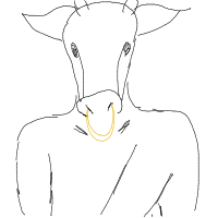 minotaur drawing by brichu in Artbitrator