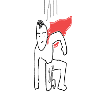 hero landing drawing by slipperyeel in Artbitrator