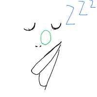 sleeping face drawing by brichu in Artbitrator