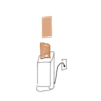 bread in toaster ejecting drawing by ashleyn in Artbitrator