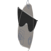 rock with sunglasses drawing by ashleyn in Artbitrator