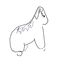 gorilla drawing by minimin in Artbitrator