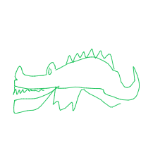 crocodile drawing by minimin in Artbitrator