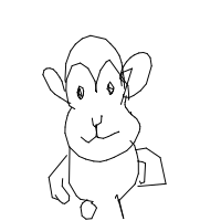 monkey drawing by minimin in Artbitrator