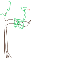 snake on branch drawing by minimin in Artbitrator