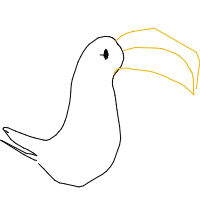 toucan drawing by minimin in Artbitrator