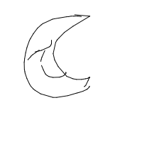 moon smiling drawing by filename2myhusband in Artbitrator