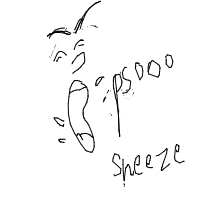 sneezing drawing by ashleyn in Artbitrator