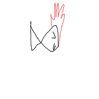 grumpy fish drawing by extremjuan in Artbitrator