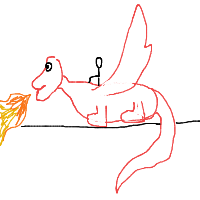 dragon rider drawing by larnlea22 in Artbitrator