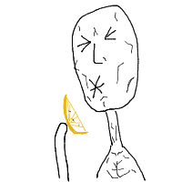 sour taste drawing by larnlea22 in Artbitrator